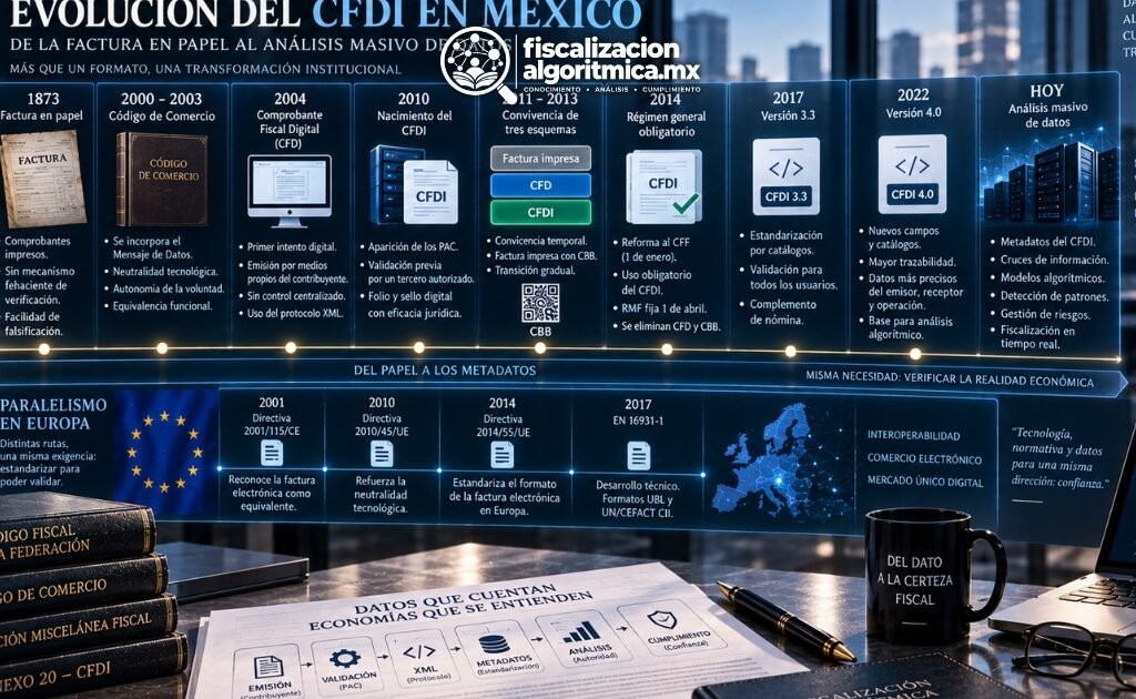 Genealogía del comprobante fiscal. Fiscalización Algorítmica