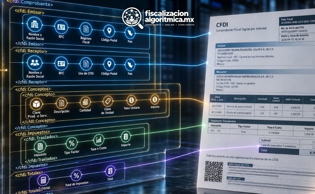 Protocolo XML del CFDI. Base Legal. Fiscalización Algorítimica